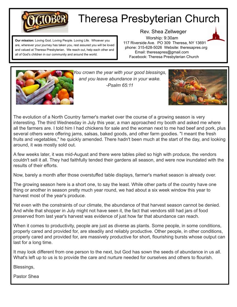 October 2022 Newsletter Page 1